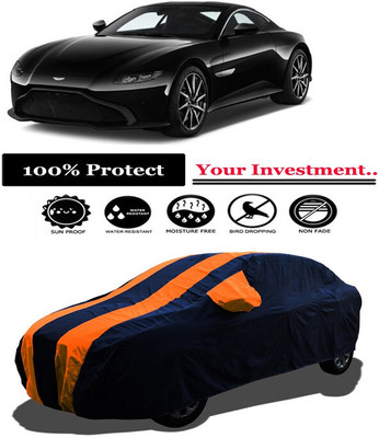 Amexride Car Cover For Aston Martin Vantage V8 Sport (With Mirror Pockets)(Orange)