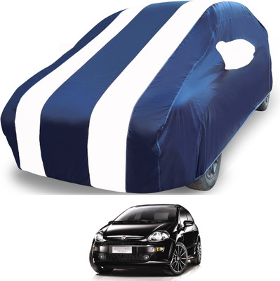 MOCKHE Car Cover For Fiat Punto Evo (With Mirror Pockets)(White)
