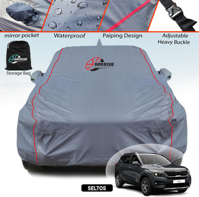 GARREGE Car Cover For Kia SELTOS (With Mirror Pockets)(Grey, For 2019 Models)