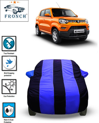 FRONCH Car Cover For Maruti Suzuki S-Presso (With Mirror Pockets)(Blue)
