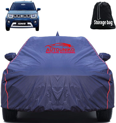 autouniko Car Cover For Maruti Ignis, Ignis 1.2 AMT Delta Petrol, Ignis 1.3 Zeta (With Mirror Pockets)(Blue)
