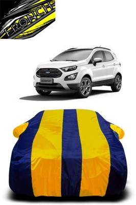 FRONCH Car Cover For Ford Ecosport (With Mirror Pockets)(Yellow, Blue)