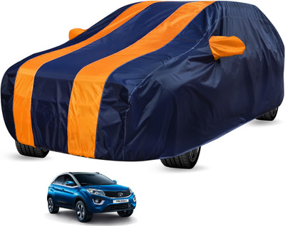Auto Hub Car Cover For Tata Nexon (Without Mirror Pockets)(Blue, Orange, For 2018 Models)