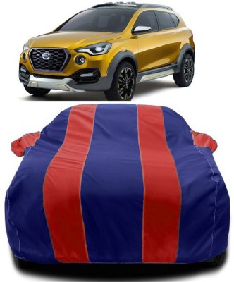 Autoprime Car Cover For Datsun Go-Cross (With Mirror Pockets)(Red, Blue)