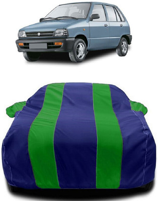 Autoprime Car Cover For Maruti 800 Std. LPG (With Mirror Pockets)(Green, Blue)