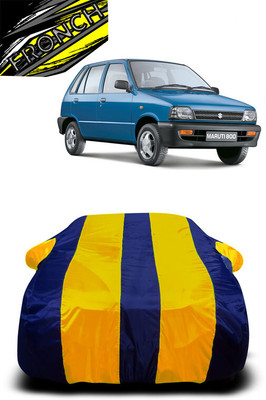 FRONCH Car Cover For Maruti Suzuki 800 Std BSII (With Mirror Pockets)(Yellow, Blue)