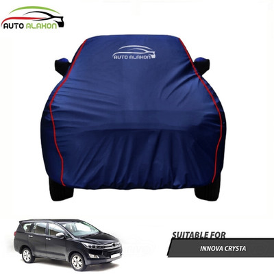 AUTO ALAXON Car Cover For Toyota Innova Crysta (With Mirror Pockets)(Blue)