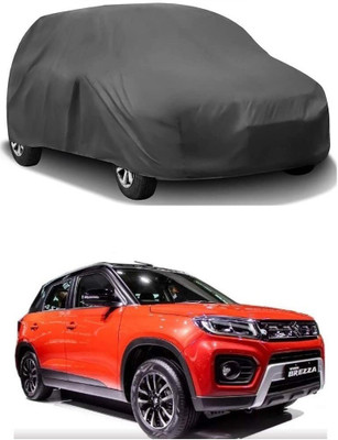 ARNEJA Car Cover For Maruti Suzuki Vitara Brezza (Without Mirror Pockets)(Grey)