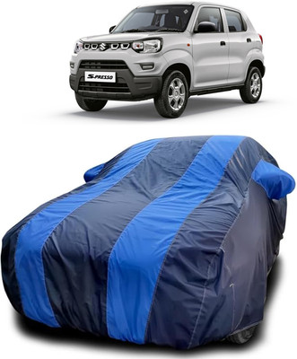 QLAX Car Cover For Maruti Suzuki S-Presso Vxi (O) AMT (With Mirror Pockets)(Blue)