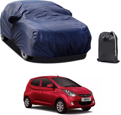 GOSHIV-car and bike accessories Car Cover For Hyundai Eon (With Mirror Pockets)(Blue)