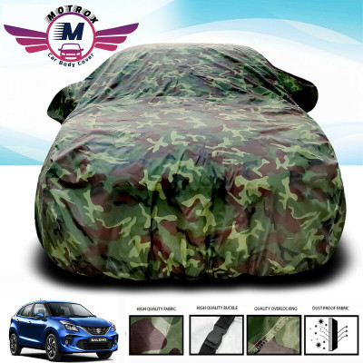 MoTRoX Car Cover For Maruti Suzuki Baleno (Without Mirror Pockets)(Green)