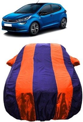 Wegather Car Cover For Tata Altroz XM Diesel (With Mirror Pockets)(Orange)