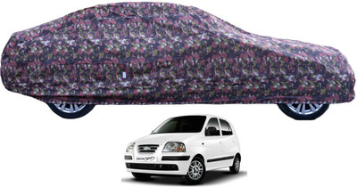 MOCKHE Car Cover For Hyundai Santro Xing (With Mirror Pockets)(Green)