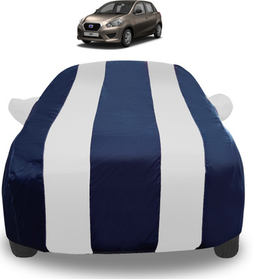 Auto Hub Car Cover For Datsun Go (With Mirror Pockets)(Silver)