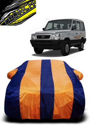 FRONCH Car Cover For Tata Sumo Victa (With Mirror Pockets)(Orange, Blue)
