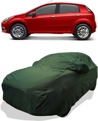 QLAX Car Cover For Maruti Punto EVO 1.3 Emotion Diesel (With Mirror Pockets)(Green)