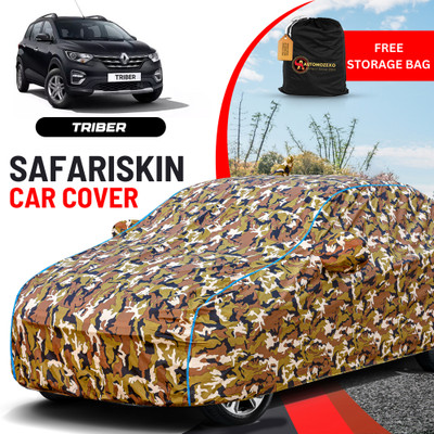 AUTOMOZEXO Car Cover For Renault Triber (With Mirror Pockets)(Multicolor)