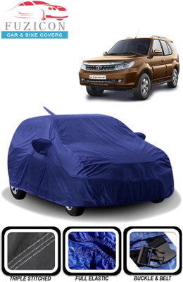 FUZICON Car Cover For Tata Safari Storme (With Mirror Pockets)(Blue)
