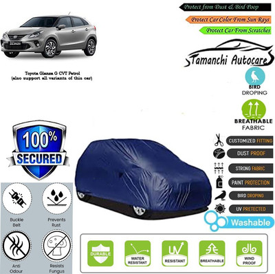 Tamanchi Autocare Car Cover For Toyota Glanza G CVT Petrol(Blue)
