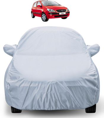Auto Hub Car Cover For Hyundai Getz (With Mirror Pockets)(Silver)