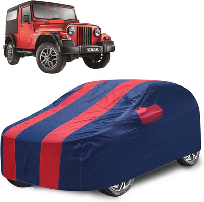 Caronix Car Cover For Mahindra Thar (With Mirror Pockets)(Red)