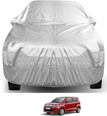 Auto Hub Car Cover For Maruti Suzuki WagonR Stingray (With Mirror Pockets)(Silver)