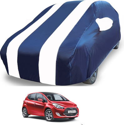 MOCKHE Car Cover For Hyundai Santro (With Mirror Pockets)(White)