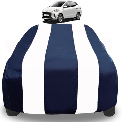 Auto Hub Car Cover For Hyundai Aura (With Mirror Pockets)(White)