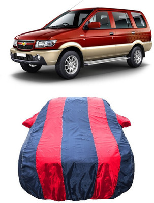 Wegather Car Cover For Chevrolet Tavera (With Mirror Pockets)(Red)
