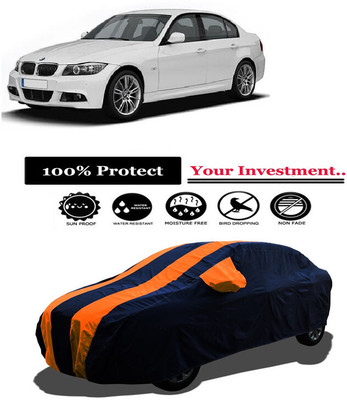 Amexride Car Cover For BMW E-Class E90 (With Mirror Pockets)(Orange)