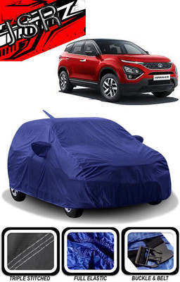 J S R Car Cover For Tata Harrier (With Mirror Pockets)(Blue)