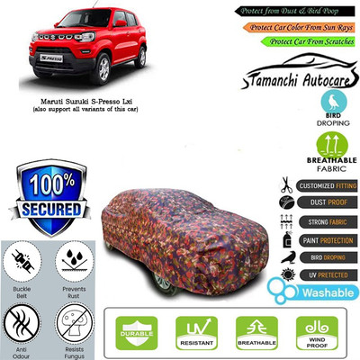 Tamanchi Autocare Car Cover For Maruti Suzuki S-Presso Lxi(Multicolor)