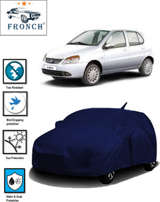 FRONCH Car Cover For Tata Indica, Indica V2, Indica eV2 (With Mirror Pockets)(Blue)