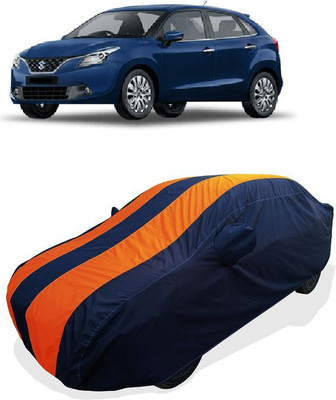 QLAX Car Cover For Maruti Baleno 1.3 Delta (With Mirror Pockets)(Orange)