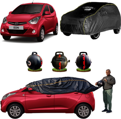 CARBLAZER Car Cover For Hyundai Eon (Without Mirror Pockets)(Black)