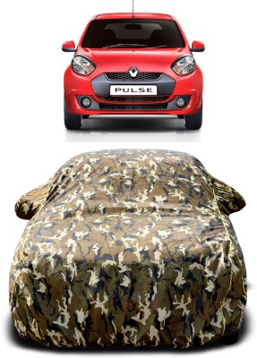 RWT Car Cover For Renault Pulse (With Mirror Pockets)(Multicolor, Yellow)