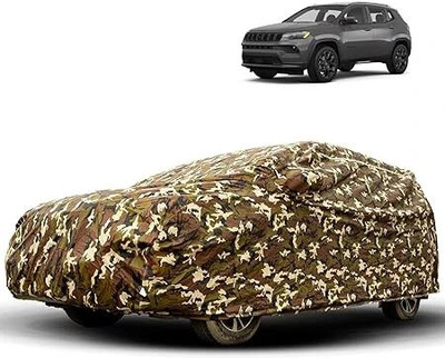 High Life Car Cover For Jeep Compass (With Mirror Pockets)(Green)