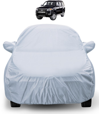 MOCKHE Car Cover For Ford Endeavour (With Mirror Pockets)(Silver)