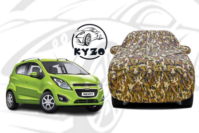 KYZO Car Cover For Chevrolet Beat (With Mirror Pockets)(Multicolor)