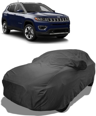 Coxtor Car Cover For Jeep Compass 1.4 Limited (With Mirror Pockets)(Grey)