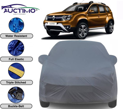 AUCTIMO Car Cover For Renault Duster (With Mirror Pockets)(Grey)