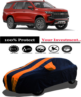 Amexride Car Cover For Chevrolet Tahoe Z71 4WD (With Mirror Pockets)(Orange)