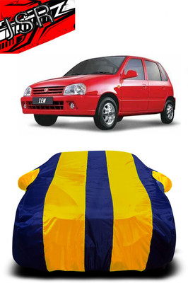 J S R Car Cover For Maruti Suzuki Zen 0.8L (With Mirror Pockets)(Yellow, Blue)