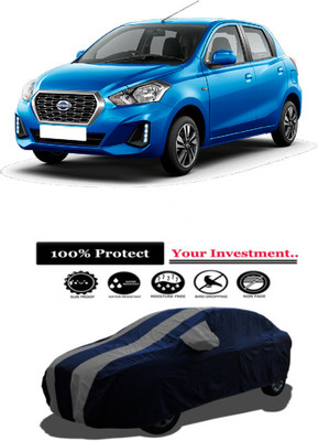 Amexride Car Cover For Datsun GO 1.2 (With Mirror Pockets)(Grey)
