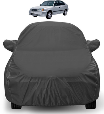 Euro Care Car Cover For Hyundai Accent (Without Mirror Pockets)(Grey)