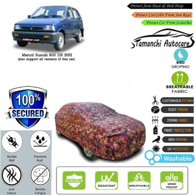 Tamanchi Autocare Car Cover For Maruti Suzuki 800 DX BSII(Multicolor)