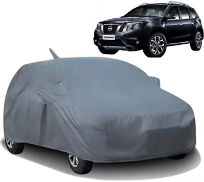AXLOZ Car Cover For Nissan Terrano (With Mirror Pockets)(Grey)