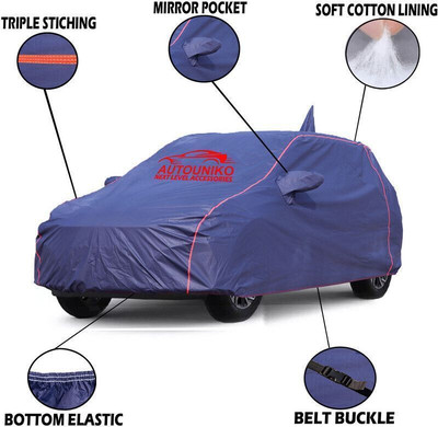 autouniko Car Cover For Tata Tiago (With Mirror Pockets)(Blue)