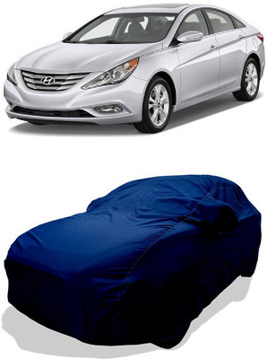 Coxtor Car Cover For Hyundai Sonata Fluidic (With Mirror Pockets)(Blue)
