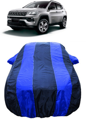 Wegather Car Cover For Jeep Compass 1.4 Limited Petrol (With Mirror Pockets)(Blue)